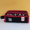 Estuche para Lápices de Gran Boca Mono Pc004 de Gran Capacidad Multicapa Multifuncional para Estudiantes de Primaria Estuche Bolsa para Material Escolar Caja de Material Escolar