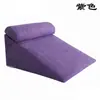 Colchón inclinado anti-reflujo gastroesofágico almohada cojín para reflujo ácido acidez estomacal para cuidado de personas mayores mujeres embarazadas cojín de almohada triangular