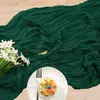 Passadeira de mesa em crepe de fio de Bali decoração de festa de casamento layout de atividade gaze plissada tecido de guardanapo de poliéster fábrica atacado