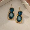 Brincos Naturais Transparentes e Brilhantes Ai Tong Jewelry, Brincos Versáteis Únicos Deslumbrantes e Exquisitos, Brincos de Nicho Exquisitos Chamativos