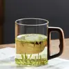 Taza de Vidrio de Borosilicato Alto para el Hogar, Taza para Té Verde, Taza de Vidrio Resistente al Calor para Agua Fría Fabricante