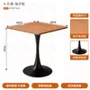 Mesas y Sillas de Restaurante Estilo Vintage, Mesa Redonda Pequeña de 60 cm para Reuniones Informales, Cafetería Estilo Industrial, Sillas y Mesas Clásicas de Moda
