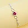 Pulsera de Plata de Ley 925 con Zafiro de Cultivo Lujo Ligero Color Nicho Resistente al Desgaste Venta Directa de Fábrica Venta al por Mayor desde 1 Pieza Soporte para Dropshipping