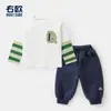 Conjunto de Dos Piezas para Niños: Camiseta de Manga Larga y Pantalón de Chándal, Nuevo Estilo Otoñal Ropa Infantil para Niños Pequeños, Modelos de Primavera y Otoño
