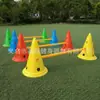 Equipo de Entrenamiento con Sensor de Vallas para Niños de Jardín de Infancia Combinación Vientiane Dispositivo de Entrenamiento de Fútbol con Agujeros Cubeta de Señalización Cubeta de Helado