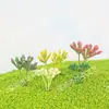 Materiales para Maquetas de Mesa de Arena Hechas a Mano Bricolaje Plantas Simuladas Hierba Frutal Plantas de Paisaje Adornos de Plástico en Miniatura