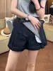 Saia Jeans Retrô Irregular para Mulheres, Novo Estilo de Verão, Tamanho Plus, Cintura Alta, Emagrecedora, Justa ao Corpo, Saia Curta Evasê Calça