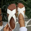 Sandálias Rasteirinhas Femininas 2026 Verão Novo Estilo Rasteirinhas Peep-Toe Elásticas Slip-On Praia Confortáveis Sandálias Em Estoque Atacado