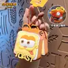 Porta-moedas de Silicone Original do Garfield Desenho Animado Criativo Fofo Armazenamento Infantil Bolsa Pequena Bolsa para Fones de Ouvido de Mão