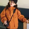 Cortavientos con Capucha para Niña Primavera Otoño 2026 Nueva Tendencia Ropa de Primavera Infantil Top Estilo Coreano Chaqueta Casual para Niña Elegante