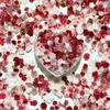 Novo nobre vermelho misturado unhas acessórios Camellia Butterfly Love saco material DIY acessórios Dia dos Namorados