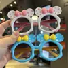 Gafas de sol de dibujos animados lindas con lazo para jugar niños protección solar gafas de sol lindas para bebé orejas grandes gafas de sol de moda para niña