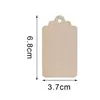 Etiqueta de Madera Rectangular en Blanco con Agujero y Cuerda de Cáñamo Decoración Festiva Pintada Teñida Etiqueta de Regalo 100 Piezas