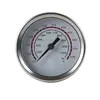 Termômetro industrial axial bimetálico tipo ponteiro de aço inoxidável para forno de churrasco, forno, disco de caldeira