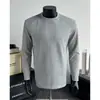Sudadera pesada estilo callejero americano para hombre, capa interior de marca de moda de otoño, camiseta de manga larga con diseño retro