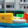 Instalación de Juego Inflable Interactivo Giratorio Arcoíris Equipo Inflable Interactivo en Equipo para Múltiples Personas PVC Engrosado