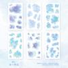Pacote de Adesivos de Material Duplo Série Aquarela Sonho Crepuscular Halo Art Nebulosa Conta de Mão DIY Pacote de Adesivos 4