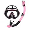 Máscara de buceo transfronteriza con amplio campo de visión, gafas de buceo de alta definición, set de snorkel totalmente seco, equipo de buceo para exteriores Amazon