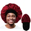 Amazon sombrero redondo de ala ancha de doble capa de color salón de belleza de seda gorro de luna todo partido gorro de ducha gorro de dormir de color