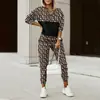 Z005 Ropa Europea y Americana. Traje de Pantalón de Manga Larga Estampado Traje Sudadera de Exportación