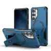 Aplicável Transfronteiriço Série Samsung S26 Capa Magnética para Celular Bundesliga S26+ Suporte Oculto PC+TPU Capa Anti-Queda