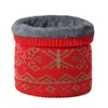 Bufanda de Cuello de Felpa y Lana para Otoño e Invierno, Calentador de Cuello Tejido de Moda para Hombres y Mujeres, Forrado de Felpa y Engrosado para Calor, Venta al por Mayor Transfronteriza