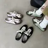 Zapatos Dexun Bajos de Color Bloqueado Macarrón de Moda para Mujer, Nuevas Zapatillas Deportivas Casuales para Exteriores de Cuero con Aumento de Altura