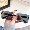 2022 nuevas gafas de sol cuadradas sin marco para mujer, gafas de sol de moda transfronterizas con protección UV, gafas de sol modernas a prueba de sol