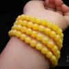 Pulsera de ámbar fragante hecha a mano, collar budista de 108 cuentas, pulsera de ámbar de múltiples vueltas, pulsera de ámbar, cadena para suéter, Rusia