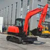 Fabricante Original Excavadora de Orugas Pequeña y Mediana Ht60 Excavadora de Construcción Excavadora para Ingeniería Municipal Excavadora de Zanjas