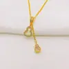 Collar con Colgante de Calabaza Doble Borla Full Diamond de Lujo Ligero para Mujer, Cadena para Clavícula Versátil de Diseño de Nicho, Accesorios al por Mayor