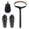 Riñonera Medieval Cinturón Vikingo Renacentista Halloween Cuero Pulsera Retro Estilo Antiguo Accesorios Cosplay
