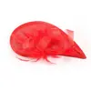 Fascinator de Malla de Plumas Europeo y Americano Transfronterizo, Banquete de Boda, Tocados para Club de Carreras de Caballos, Fascinator Pequeño Vintage para Fiesta de Té, Accesorio para el Cabello