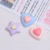 Estrella Corazón Colorida Dibujo Animado Hecho a Mano DIY Pegamento de Crema Resina Accesorios Pequeños Decoración Creativa para Zuecos Materiales