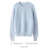 26º Nuevo Estilo Otoño/Invierno 100% Cachemir Punto Yuanbao Cuello Redondo Suéter Tejido Manga Larga Lunares Holgado Suéter de Cachemir Top
