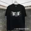Marca da Moda Saint Michael Retrô Americano Manga Curta Casal Nevoeiro High Street Ins Camiseta Base de Verão