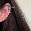 Adecuados para el verano, clips magnéticos brillantes para orejas para mujeres sin perforaciones, elegantes ear cuffs, pendientes de lujo de alta gama