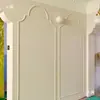 Tira Decorativa para Puerta de Gabinete Línea Suave de PVC Estilo Francés, Tira de Borde Curvo para Pared de Fondo, Moldura Decorativa de Yeso, Tira de Arco de PU