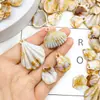 1 Concha Acrílica Nube Bicolor Natural Colgante de Vieira Hecho a Mano DIY Collar Pulsera Llavero Material