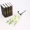 Orquídea Phalaenopsis de tamaño mediano con 20 tallos, planta de maceta Phalaenopsis para decoración floral del hogar, flor artificial con tacto realista, adorno de bonsái de planta verde