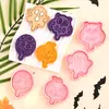 Moldes para Galletas Serie Palitos de Queso de Halloween Moldes de Dibujos Animados 3D Momia Calabaza Estampado DIY de Galletas