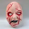 Máscara de Payaso de Terror Fiesta Nuevo Halloween Cara Completa Aterradora Cos Prop de Venta Caliente Transfronterizo Amazon