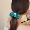 Goma para el pelo scrunchie con estampado de lunares finos estilo francés Elegante Goma para el pelo Versátil Banda elástica para moño recogido Banda elástica para coleta Cuerda para el pelo