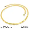 Cadena de Serpiente de Alto Sentido de la Moda INS Combinación Perfecta Temperamento Cadena Plana NK Cubana Acero Inoxidable Collar para Hombres y Mujeres