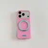 Design de Blocos de Cor com Bolinhas Adequado para iPhone 17 Pro, Simples 16 Pro Max À Prova de Choque 15 Pro Suporte Magnético 15 Capa de Telefone