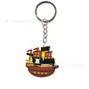 Llavero de dibujos animados de piratas, decoración creativa transfronteriza para coches y bolsos, colgante de llavero, regalo de vacaciones