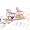 Accesorios Creativos para el Día del Padre Moda Bordado Iloveyoudaddy Letras Inglesas Pulseras para Hombres Regalos Festivos