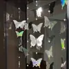 Estilo Femenino Cortina de Puerta con Lazo Dormitorio Sala de Estar Cortina Divisoria Ventana Decoración de Fiesta Cortina de Flor con Cuentas de Mariposa Transfronteriza