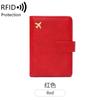 Bolsa de Passaporte Antifurto RFID Transfronteiriça Moda Versátil Couro Macio Carteira Curta Porta-Passaporte de Viagem Multifuncional