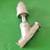 Válvula de Assento Angular com Flange Pneumática Dn25 Rosqueada Mandril de Instalação Rápida Vapor Água Resistente a Altas Temperaturas Tipo Y Válvula de Controle de Ar de Fechamento de Emergência